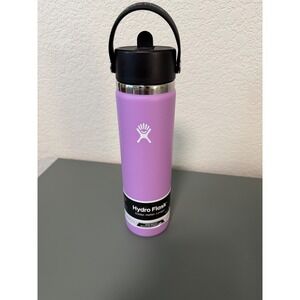 Hydro Flask 24 oz. Wide Mouth Bottle with Flex Straw Cap Anemone Purple